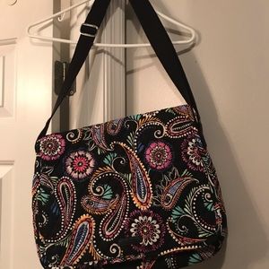 Vera Bradley Messenger Laptop Bag Bandana Swirl